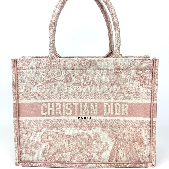 Dior Medium Book Tote Pink Toile de Jouy - Picture 1 of 8